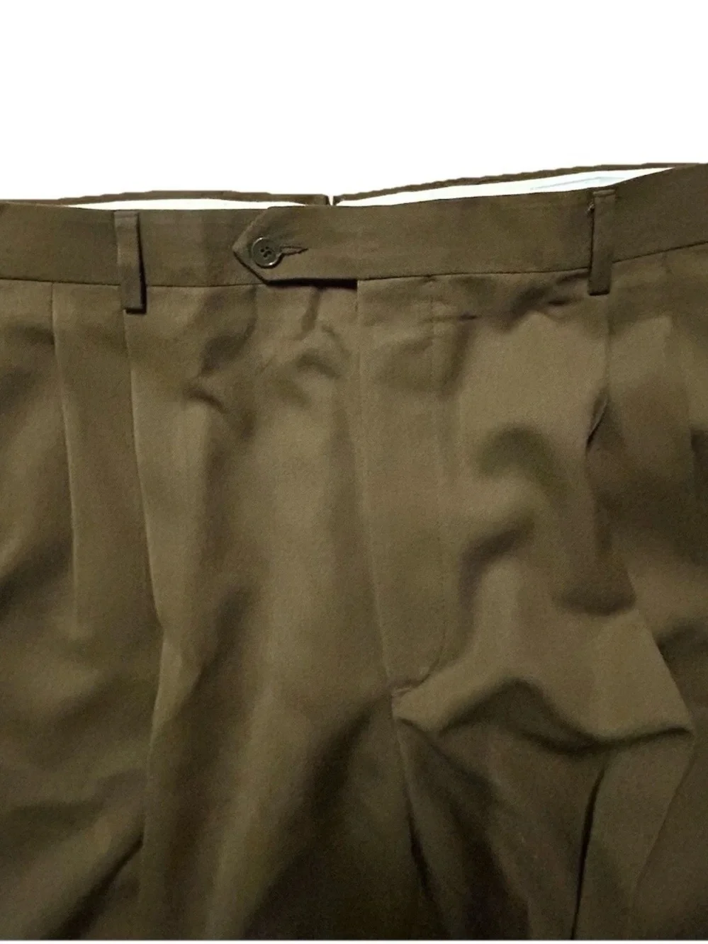 Men’s Monsieur by Givenchy Beige Pleated Dress Pants Size 40R